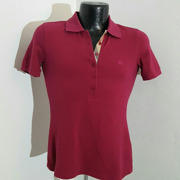 Burberry Tops - Burberry top polo cotton blend women short sleeve